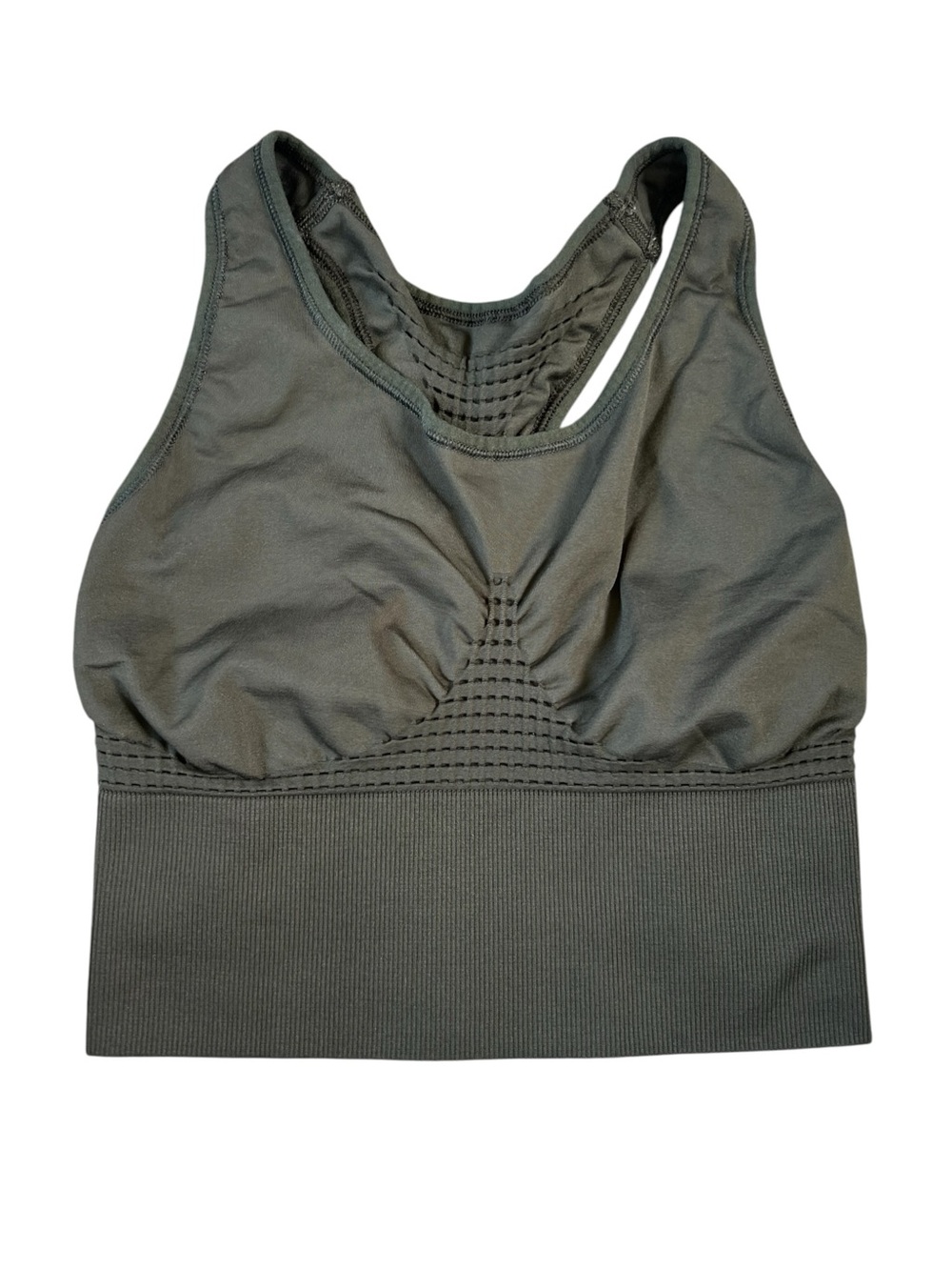Sweaty Betty Olive Seamless Longline Sports Bra